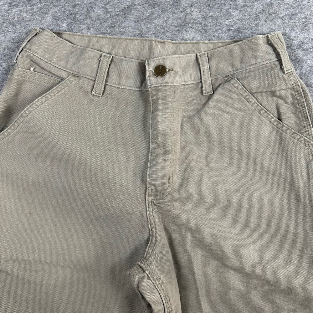 Carhartt Mens Desert B11DES Original Dungaree Fit Canvas Work Pants 30x32 - Picture 2 of 12